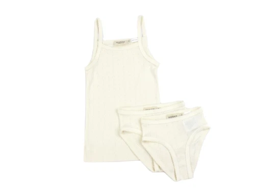 MarMar flour white pointelle undertøjssæt modal